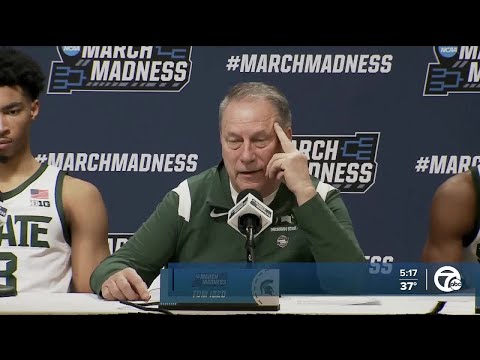 Tom izzo, Jaden Akins react to Michigan State's win over USC