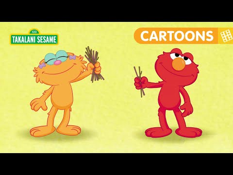 Elmo and Zoe Learn About More and Less | Math Adventures | Takalani Cartoons