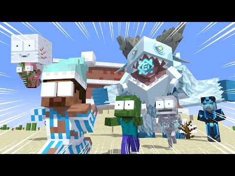 MONSTER SCHOOL: THE EVIL ILLUSIONER TURNS THE MOBS INTO BABY MOBS! | Monster Den