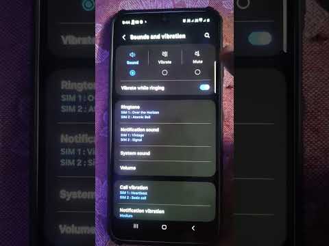 Sound and vibration settings in Samsung Galaxy A16 5G smartphone #5minutestech #sound #vibration