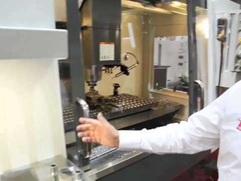 Haas Automation George Buhagiar explaining the Haas VF 3YT Vertical Machining Centre