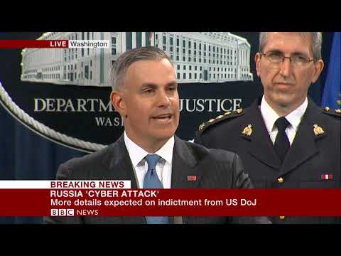 US charges 7 Russian military agents linked to global cyber hack  - BBC News