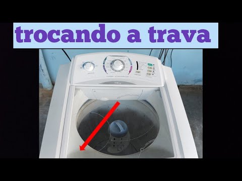 COMO TROCAR A TRAVA DA TAMPA DA LAVADORA ELECTROLUX MODELO LT12B