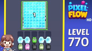 Pixel Flow Level 770 Solution Walkthrough