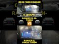 0 120 Kph Bi Turbo VS Single Turbo 2023 Ford Ranger Wildtrak Shorts Shortsvideo