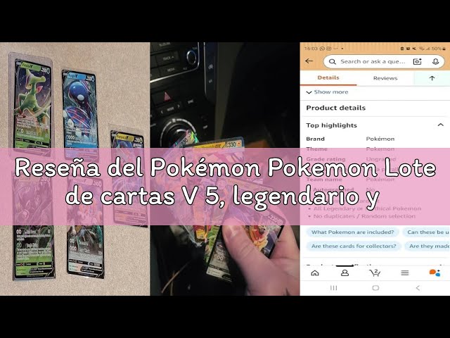 Vídeo relacionado con Pokemon Lote de cartas V 5, legendario y mítico, selección aleatoria, Mew Rayquaza Victini