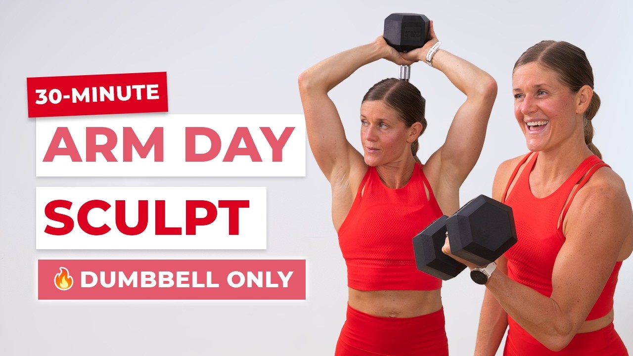 30-Minute Dumbbell Arms | Compound Arm Exercises for Sculpted Arms