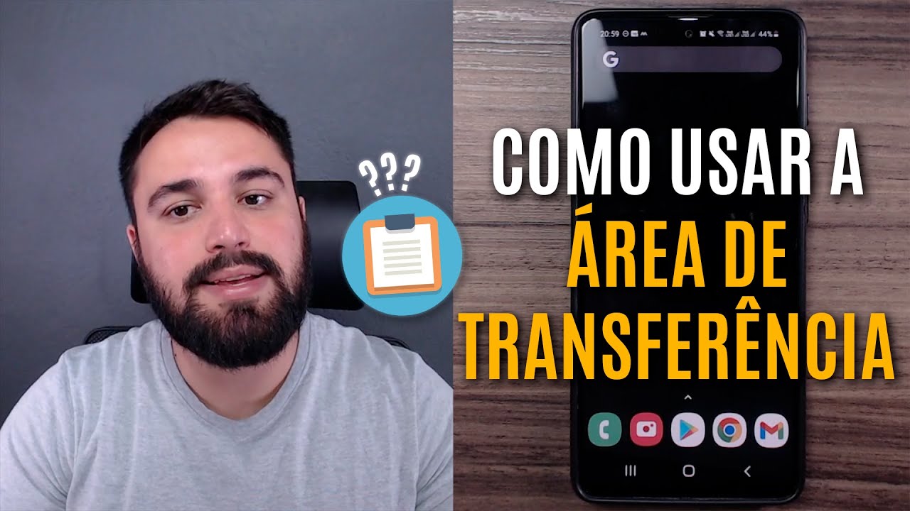 COMO USAR A ÁREA DE TRANSFERÊNCIA DO CELULAR
