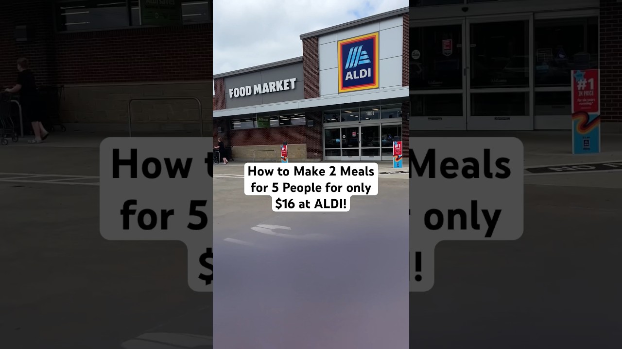 How to make 2 budget meals for 5 people for only $16 from ALDI! #recipe #budgetmeals #budgettips
