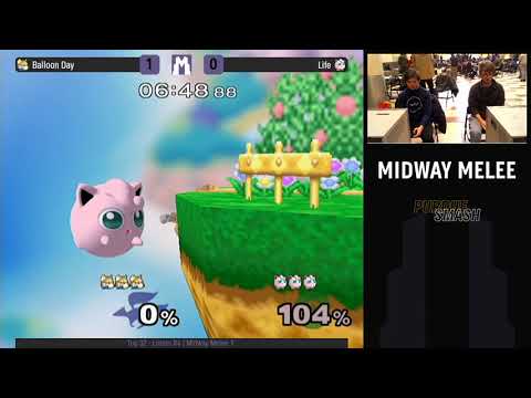 Midway Melee 1 - Top 32 - Losers R4 - (Fox) Balloon Day vs Life (Jigglypuff)