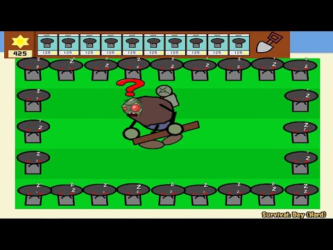 Doom-Shroom vs Gargantuar Zombie - Plants vs Zombies Paint Pack