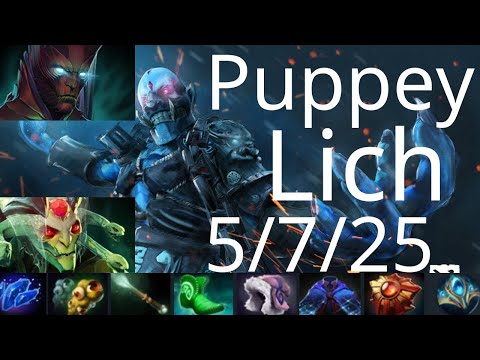 Puppey Lich, NothingToSay Void Spirit vs Save Lina, Gyrocopter, Medusa, Mars - no bkb carry - dota2