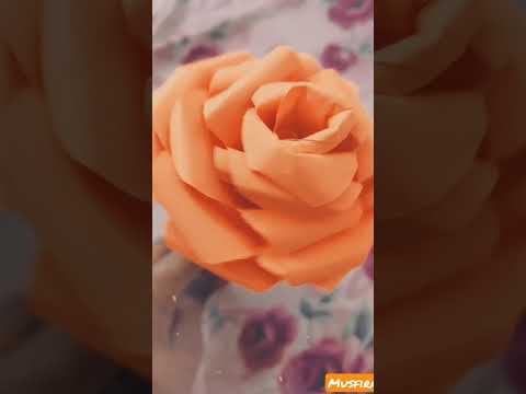 Paper Rose| Made by me| Musfira #shorts