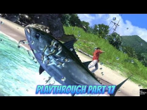 Yakuza 3 remastered playthrough part 17 fishing for tuna!