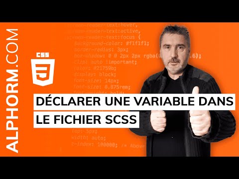 Comment déclarer une variable dans le fichier SCSS sous CSS