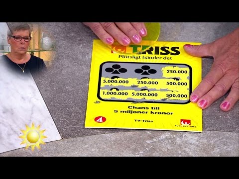 Dagens Trissvinnare: "Nu blev jag svettig" - Nyhetsmorgon (TV4)