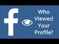 How To See Who Viewed Your Facebook Profile ...