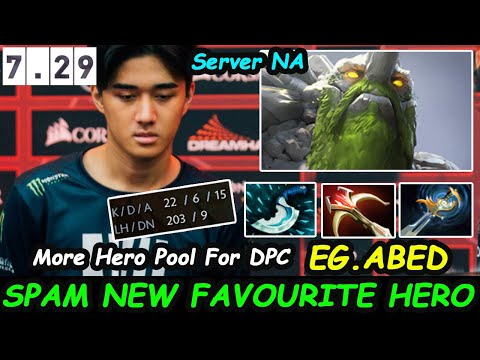 Abed Tiny  - New Hero Pool New Patch 7.29 The Dawnbreaker Dota 2 pro Gameplay Server NA