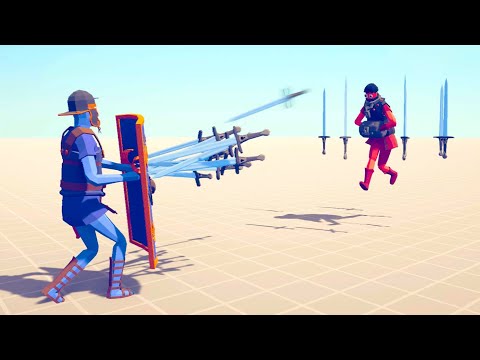 Swordcaster vs Every Unit! Totally Accurate Battle Simulator! TABS Сompilation!
