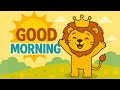 Good Morning Song For Kids Cute Animal Friends Say Good Morning Happy Morning Routine