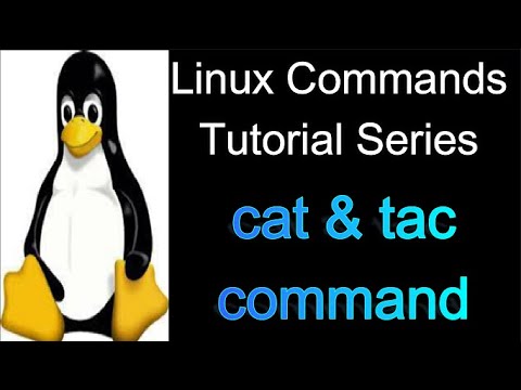 Cat Command In Linux Tac Command In Linux Linux Tutorial Series