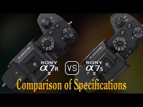 Sony A7R III vs. Sony A7S II: A Comparison of Specifications
