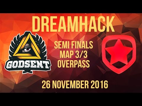 Godsent vs Gambit CSGO Highlights - Dreamhack semi finals - 26 November 2016