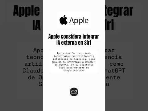 Apple estudia integrar IA de OpenAI o Anthropic en una Siri completamente renovada