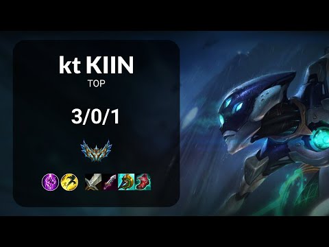kt Kiin Camille vs Gen Chovy Aatrox TOP - KR CHALLENGER Patch 13.24