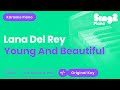 Lana Del Rey - Young And Beautiful (Karaoke Piano)