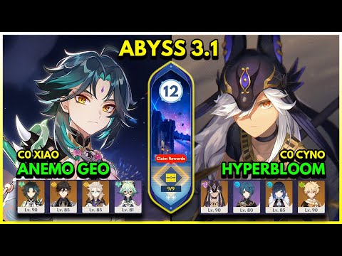 3.1 Spiral Abyss Floor 12 (9 Stars) C0 XIAO & C0 CYNO - Genshin Impact