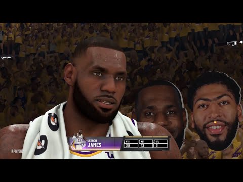 NBA 2K20 LeBron James My Career: Playoffs R2G1 - LEBRON DROPS TRIPLE DOUBLE!