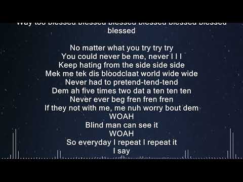 Shenseea - Blessed (feat. Tyga) (Lyrics)
