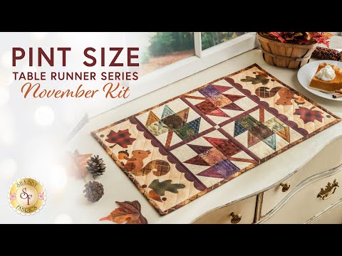 Pint Size Table Runner - November | a Shabby Fabrics Tutorial