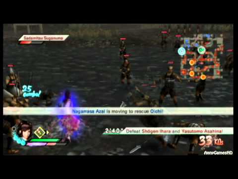 Samurai Warriors 3 - Oichi Story 1 - Battle of Okehazama - Part 1 [JPN voice][Wii]