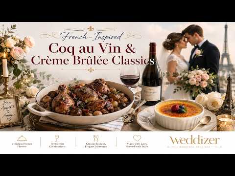 French Coq au Vin & Crème Brûlée: The Ultimate Luxury Wedding Menu Experience