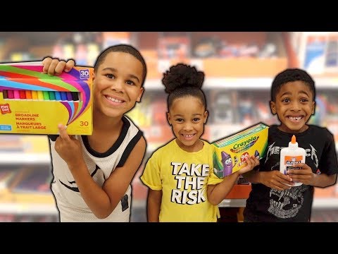 School Supplies Shopping for BACK TO SCHOOL! FamousTubeKIDS