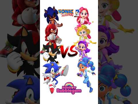 Sonic The Hedgehog Vs Rainbow Bubblegem #shorts #sonic #rainbowbubblegem