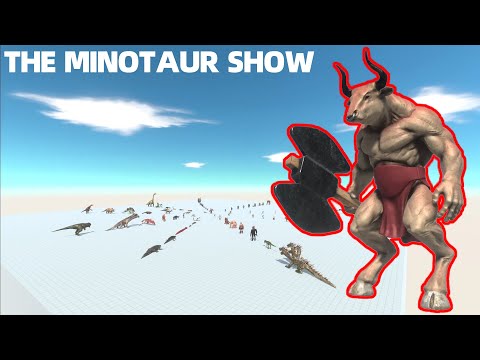 🎈🎀NEW UNIT🎀🎈 THE MINOTAUR FIGHTING SHOW🐂THE MINOTAUR VS ALL UNIT --Animal Revolt Battle Simulator