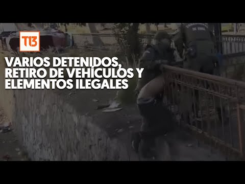 Realizan operativos simultáneos en Santiago y Recoleta contra el comercio ilegal