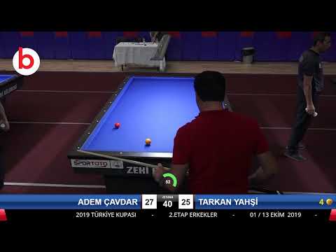 ADEM ÇAVDAR & TARKAN YAHŞİ Bilardo Maçı - 2019 TÜRKİYE KUPASI 2.ETAP ERKEKLER-2.ÖN ELEME