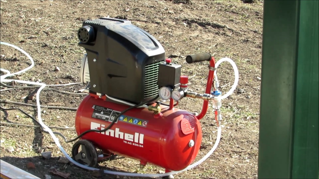 Watch video Einhell TE-AC 230/24 - 24 litre Tank Compressor Paint Spraying to Relaxing Music. Now Einhell TE-AC 230/24 - 24 litre Tank Compressor Paint Spraying to Relaxing Music.