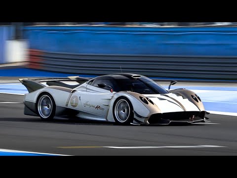 Long-Tailed Pagani Huayra R Evo testing HARD on track feat. UNMUFFLED exhaust!