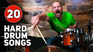 20 Fun/Hard Songs For Drums