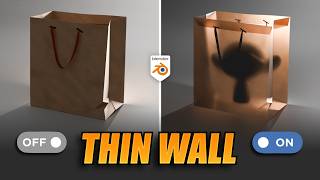 Thin Wall no Blender 5.2 | Novo Recurso na Prática