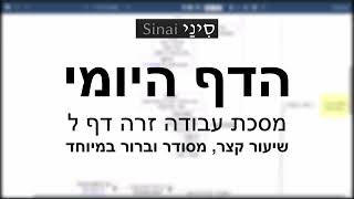 דף יומי מסכת עבודה זרה דף ל - שיעור קצר וברור במיוחד בליווי תרשים - אורי בריליאנט אתר סיני (שיעורי הדף היומי בקצרה מאת הרב אורי בריליאנט) - התמונה מוצגת ישירות מתוך אתר האינטרנט יוטיוב. זכויות היוצרים בתמונה שייכות ליוצרה. קישור קרדיט למקור התוכן נמצא בתוך דף הסרטון דף יומי מסכת עבודה זרה דף ל - שיעור קצר וברור במיוחד בליווי תרשים - אורי בריליאנט אתר סיני (שיעורי הדף היומי בקצרה מאת הרב אורי בריליאנט) - התמונה מוצגת ישירות מתוך אתר האינטרנט יוטיוב. זכויות היוצרים בתמונה שייכות ליוצרה. קישור קרדיט למקור התוכן נמצא בתוך דף הסרטון