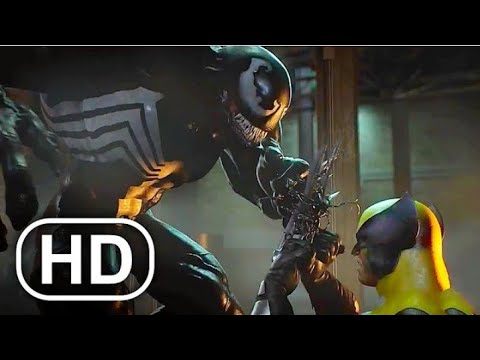 Wolverine vs. Venom: Adrenaline-Fueled Clash in 4K Ultra HD Action (2023)"