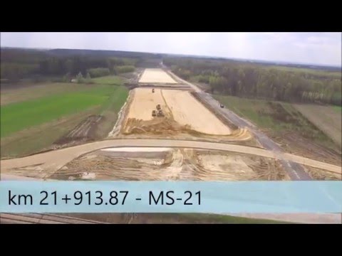 Budowa drogi krajowej S7 na odcinku-Obwodnica Radomia 01.04.16r.