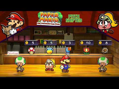Rogueport Shops (Pitch Shifted) - Paper Mario: The Thousand-Year Door (Switch)