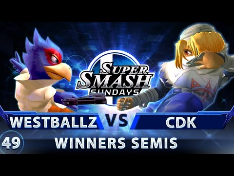SSS 49 - G2 | Westballz (Falco) vs. TA | CDK (Sheik) - SSBM Top 24 Winners Semis - Smash Melee